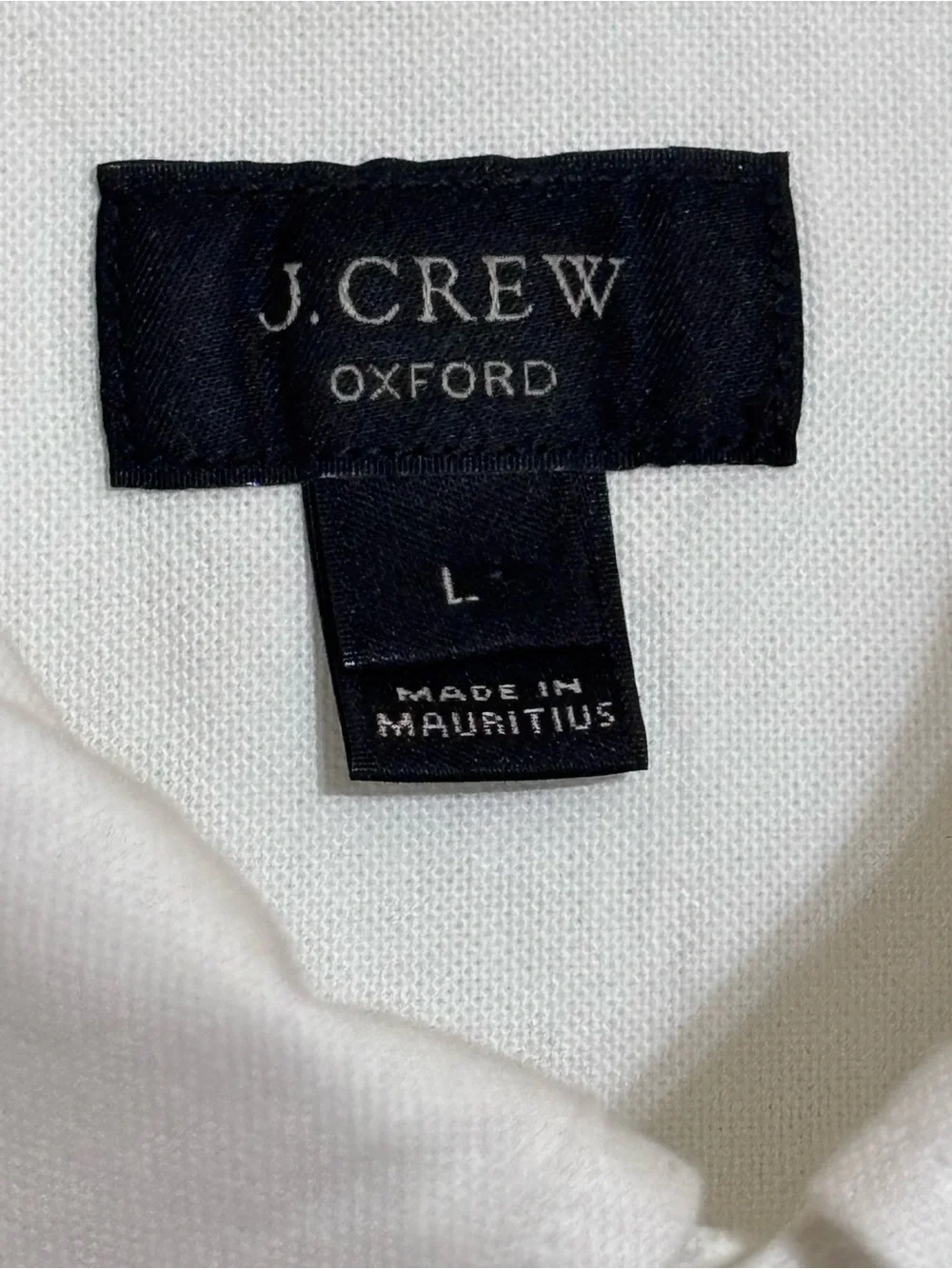 J.Crew Men’s Nautical Striped Oxford Button-Down Shirt – White/Blue - Size L